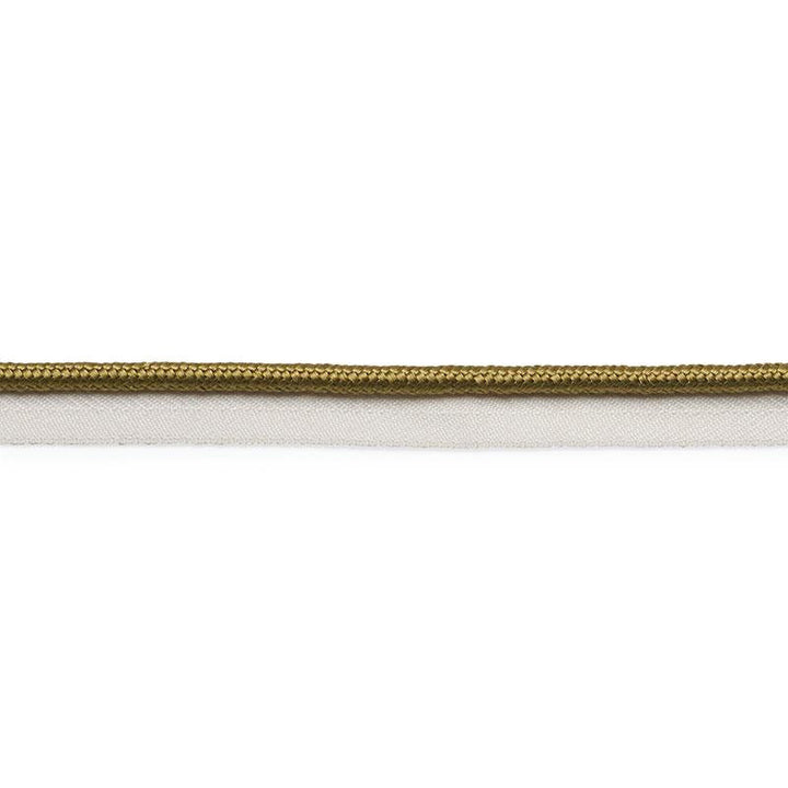 Gustave Silk Lip Cord Medium Olive 74545 by Schumacher Designer Trim Perfect Basics: Trims - Swanky Fabrics -