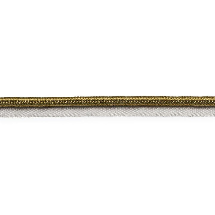 Gustave Silk Lip Cord Wide Olive 74565 by Schumacher Designer Trim Perfect Basics: Trims - Swanky Fabrics -
