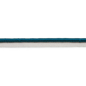 Gustave Silk Lip Cord Wide Peacock 74567 by Schumacher Designer Trim