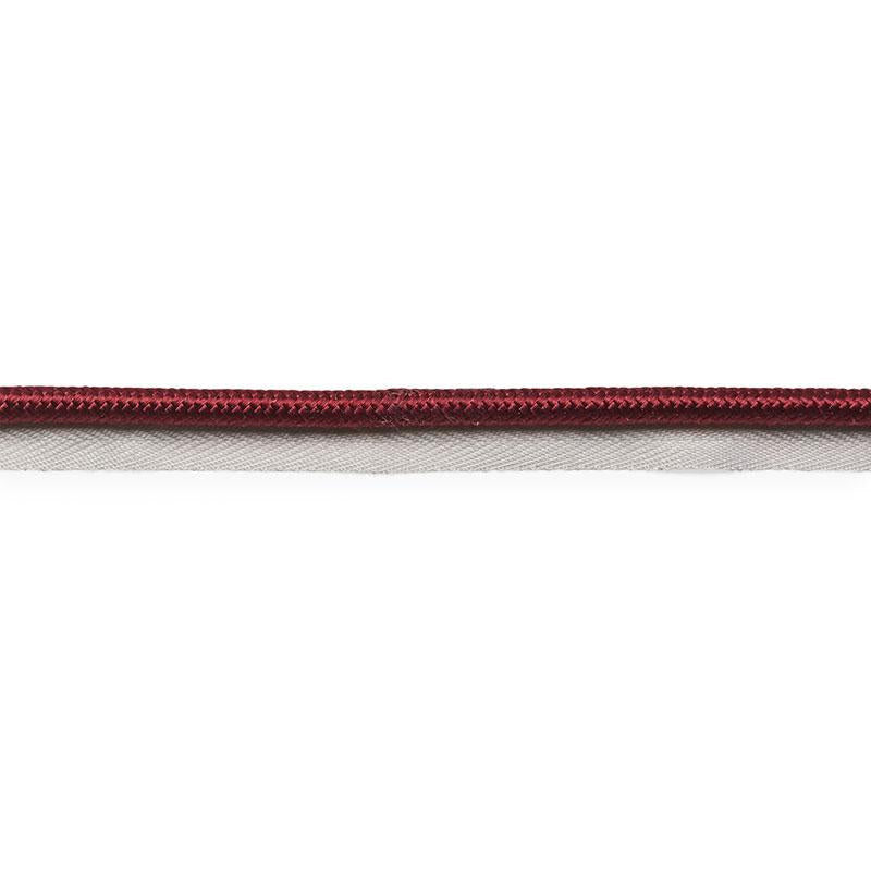 Gustave Silk Lip Cord Wide Burgundy 74569 by Schumacher Designer Trim Perfect Basics: Trims - Swanky Fabrics -