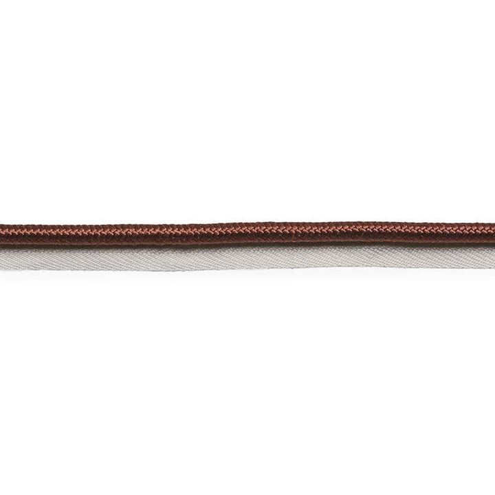 Gustave Silk Lip Cord Wide Brown 74570 by Schumacher Designer Trim Perfect Basics: Trims - Swanky Fabrics -