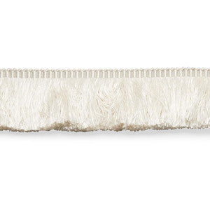 Francois Silk Brush Fringe Ivory 74580 by Schumacher Designer Trim