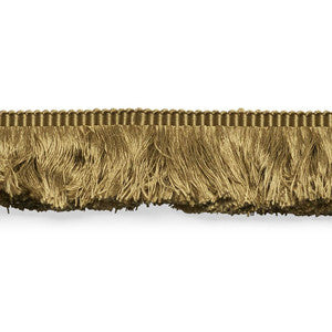 Francois Silk Brush Fringe Olive 74585 by Schumacher Designer Trim