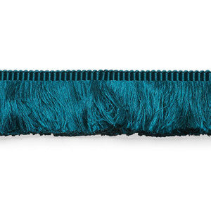 Francois Silk Brush Fringe Peacock 74587 by Schumacher Designer Trim
