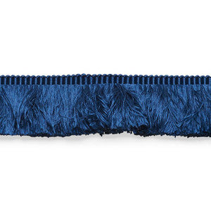 Francois Silk Brush Fringe Navy 74588 by Schumacher Designer Trim