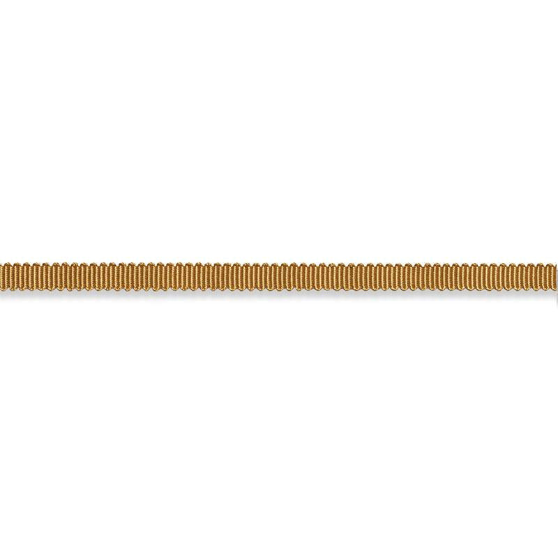 Pierre Silk Gimp Extra Narrow Gold 74624 by Schumacher Designer Trim Perfect Basics: Trims - Swanky Fabrics -
