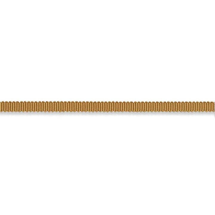 Pierre Silk Gimp Extra Narrow Gold 74624 by Schumacher Designer Trim Perfect Basics: Trims - Swanky Fabrics -