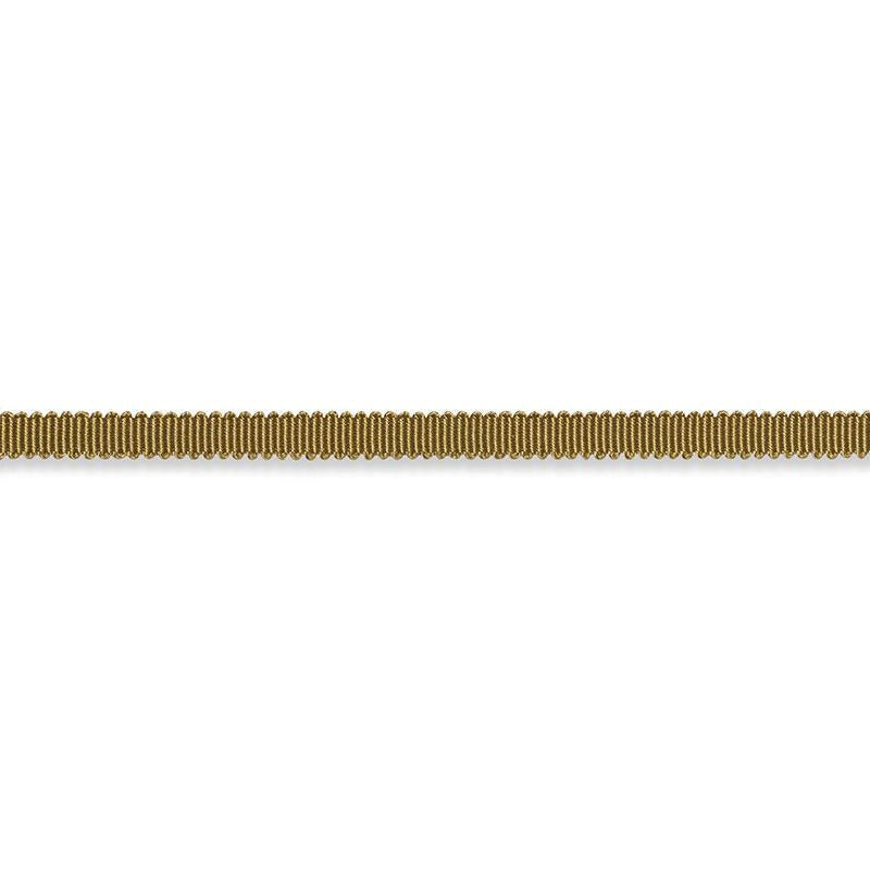 Pierre Silk Gimp Extra Narrow Olive 74625 by Schumacher Designer Trim Perfect Basics: Trims - Swanky Fabrics -
