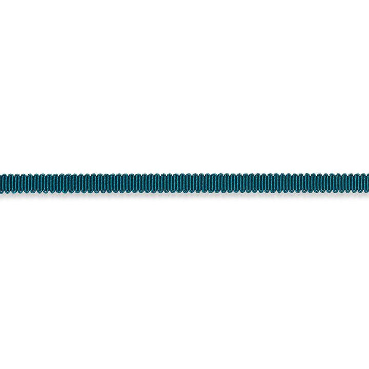 Pierre Silk Gimp Extra Narrow Peacock 74627 by Schumacher Designer Trim Perfect Basics: Trims - Swanky Fabrics -