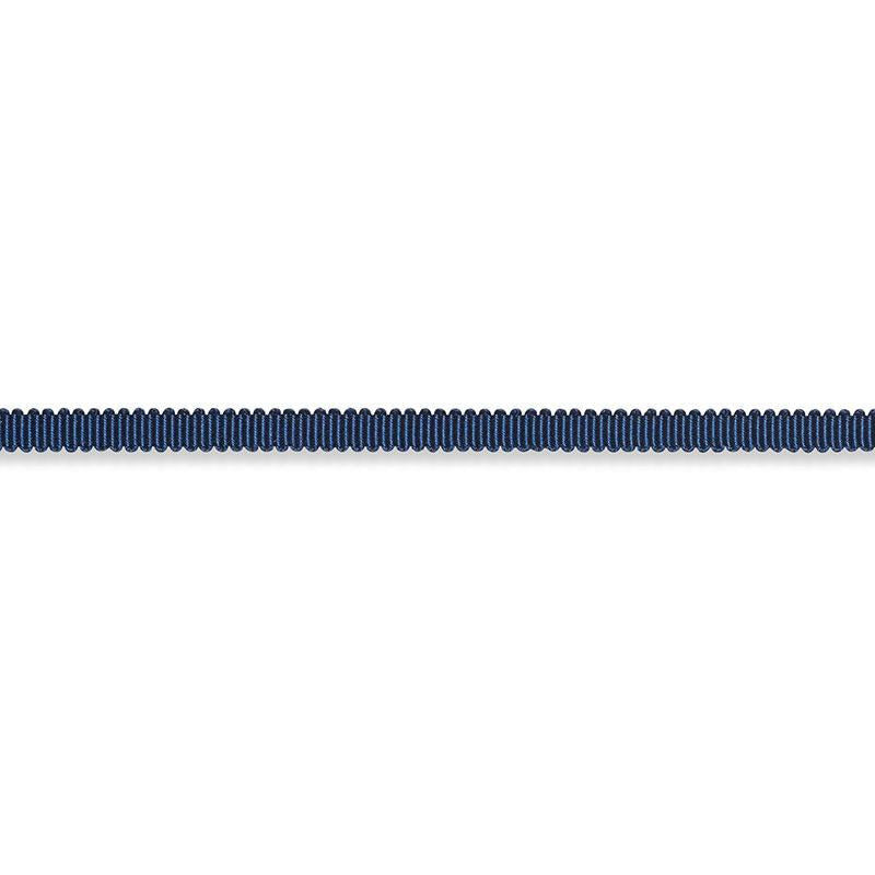 Pierre Silk Gimp Extra Narrow Navy 74628 by Schumacher Designer Trim Perfect Basics: Trims - Swanky Fabrics -