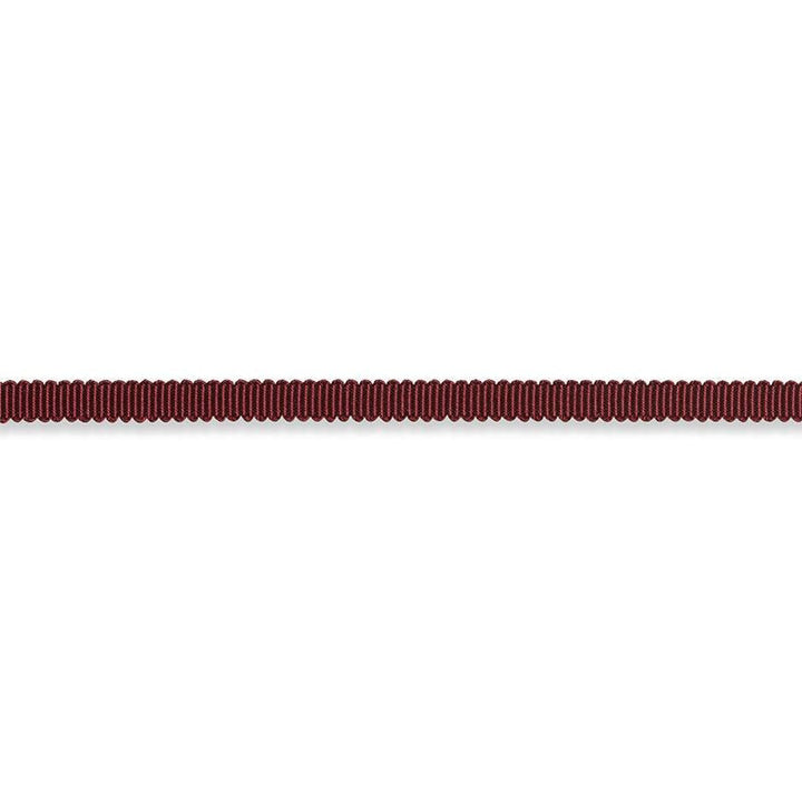 Pierre Silk Gimp Extra Narrow Burgundy 74629 by Schumacher Designer Trim Perfect Basics: Trims - Swanky Fabrics -