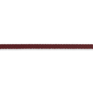 Pierre Silk Gimp Extra Narrow Burgundy 74629 by Schumacher Designer Trim