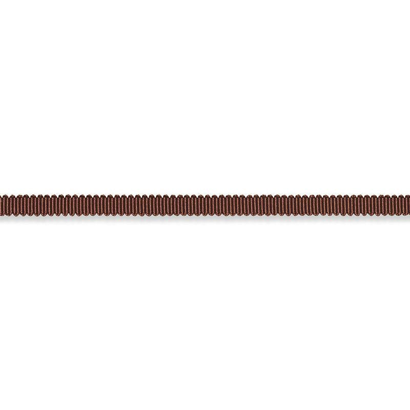 Pierre Silk Gimp Extra Narrow Brown 74630 by Schumacher Designer Trim Perfect Basics: Trims - Swanky Fabrics -