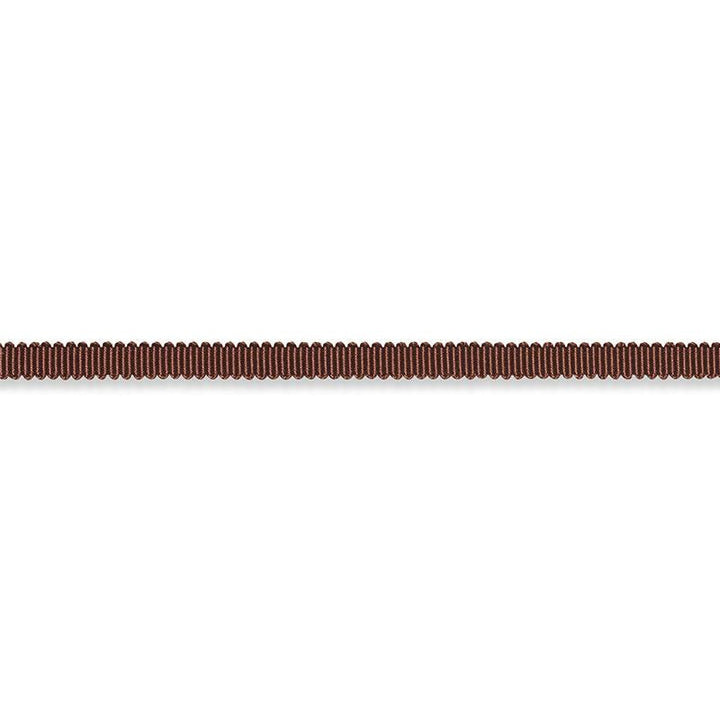 Pierre Silk Gimp Extra Narrow Brown 74630 by Schumacher Designer Trim Perfect Basics: Trims - Swanky Fabrics -