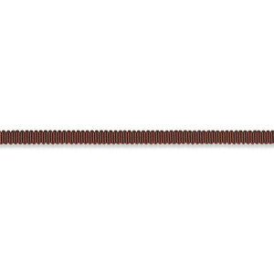 Pierre Silk Gimp Extra Narrow Brown 74630 by Schumacher Designer Trim