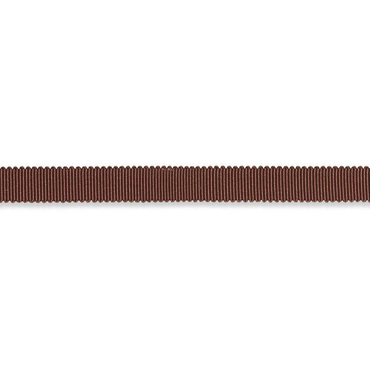 Pierre Silk Gimp Narrow Brown 74650 by Schumacher Designer Trim Perfect Basics: Trims - Swanky Fabrics -