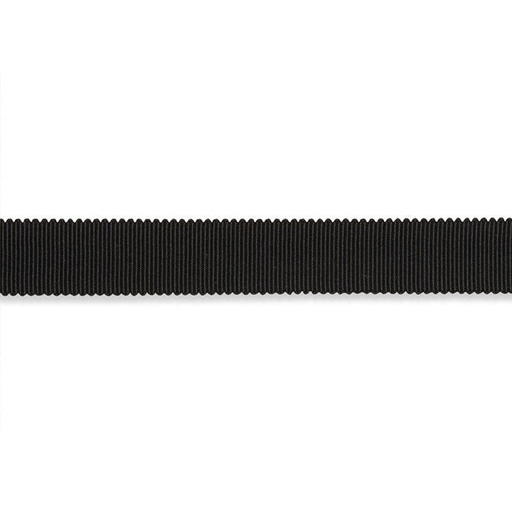 Pierre Silk Gimp Medium Black 74671 by Schumacher Designer Trim Perfect Basics: Trims - Swanky Fabrics -