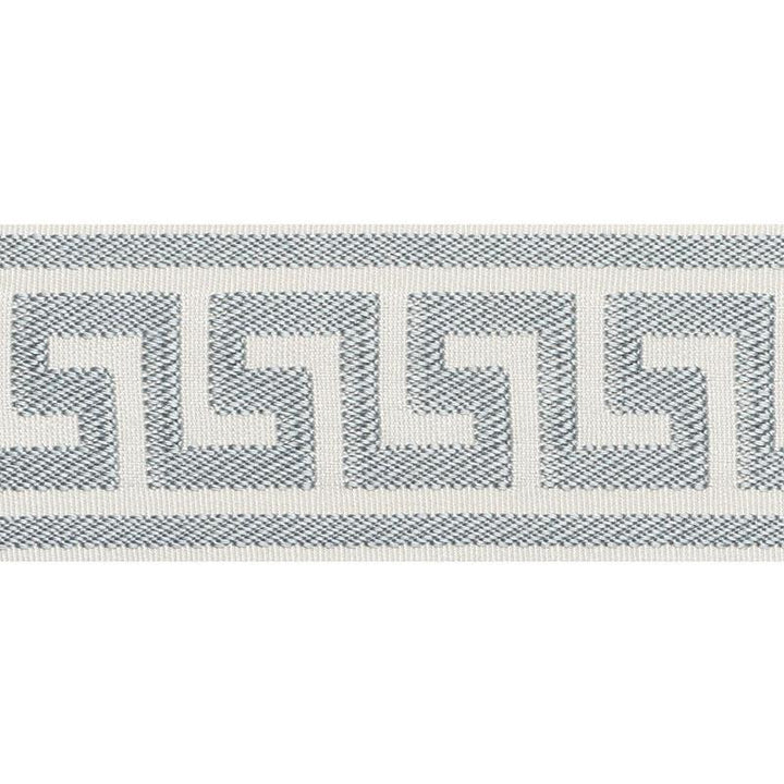 Etienne Silk Greek Key Wide Cloud 74701 by Schumacher Designer Trim Perfect Basics: Trims - Swanky Fabrics -