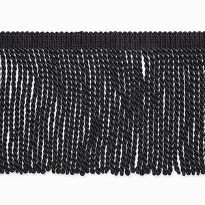 Olivier Silk Bullion Black 74743 by Schumacher Designer Trim