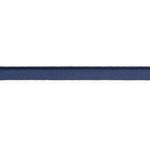 Cedric Cotton Lip Cord Narrow Navy 74764 by Schumacher Designer Trim