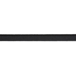 Cedric Cotton Lip Cord Narrow Black 74765 by Schumacher Designer Trim