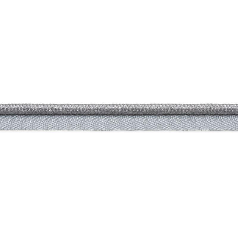 Cedric Cotton Lip Cord Wide Grey 74802 by Schumacher Designer Trim Perfect Basics: Trims - Swanky Fabrics -