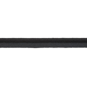 Cedric Cotton Lip Cord Wide Black 74805 by Schumacher Designer Trim