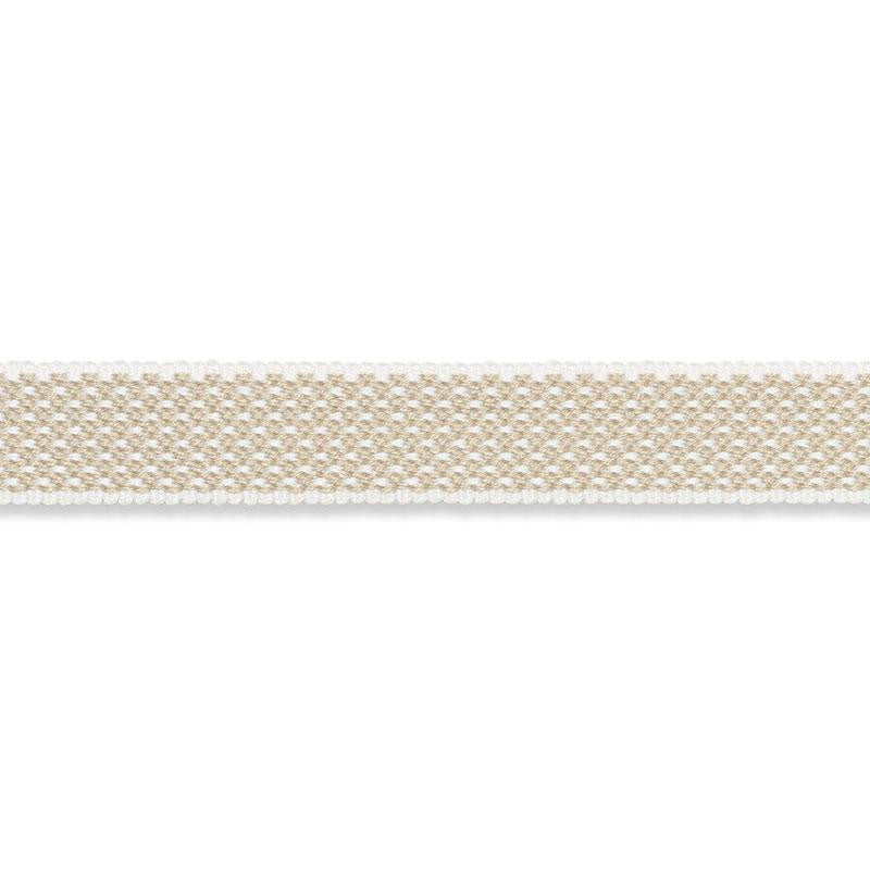 Winston Cotton Braid Narrow Linen 74840 by Schumacher Designer Trim Perfect Basics: Trims - Swanky Fabrics -