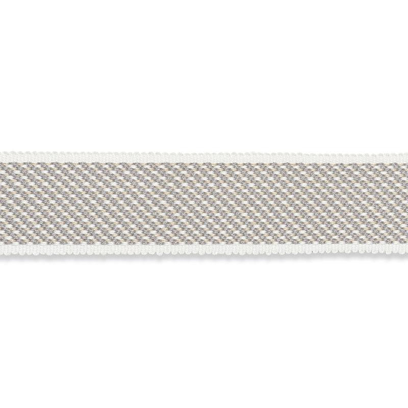 Winston Cotton Braid Medium Charcoal 74861 by Schumacher Designer Trim Perfect Basics: Trims - Swanky Fabrics -