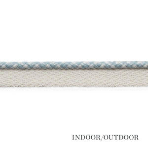 Keaton Lip Cord Indoor/Outdoor Cloud 74901 by Schumacher Designer Trim