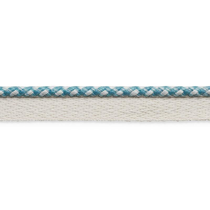 Keaton Lip Cord Indoor/Outdoor Ocean 74902 by Schumacher Designer Trim Perfect Basics: Outdoor Trims - Swanky Fabrics -