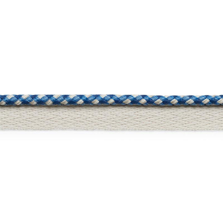 Keaton Lip Cord Indoor/Outdoor Navy 74903 by Schumacher Designer Trim Perfect Basics: Outdoor Trims - Swanky Fabrics -