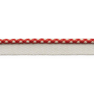 Keaton Lip Cord Indoor/Outdoor Red 74905 by Schumacher Designer Trim
