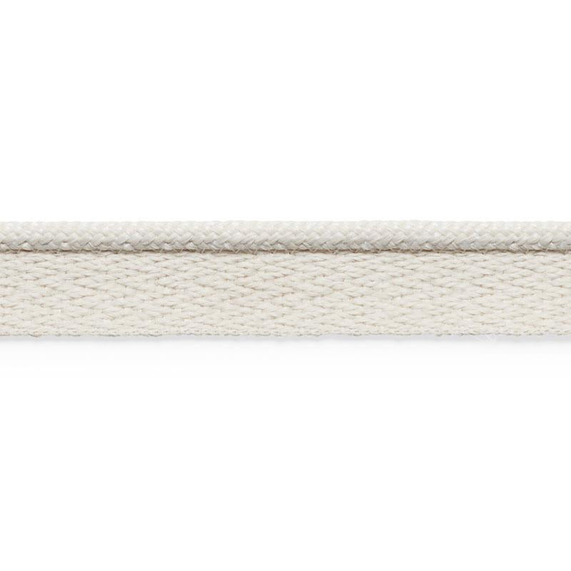 Coleman Lip Cord Ivory 74920 by Schumacher Designer Trim Perfect Basics: Outdoor Trims - Swanky Fabrics -