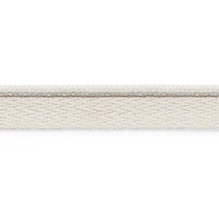 Coleman Lip Cord Ivory 74920 by Schumacher Designer Trim Perfect Basics: Outdoor Trims - Swanky Fabrics -