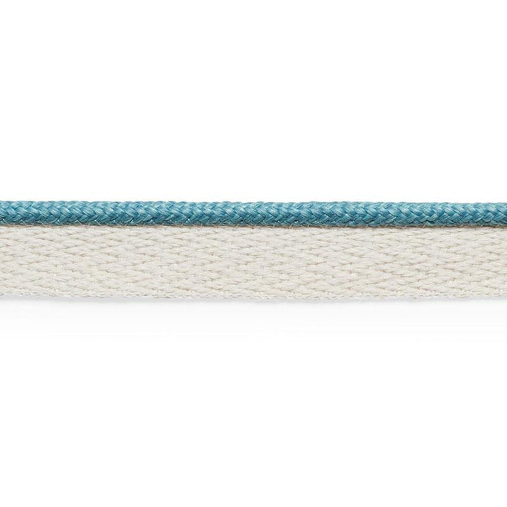 Coleman Lip Cord Ocean 74924 by Schumacher Designer Trim Perfect Basics: Outdoor Trims - Swanky Fabrics -
