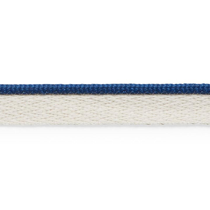 Coleman Lip Cord Navy 74926 by Schumacher Designer Trim Perfect Basics: Outdoor Trims - Swanky Fabrics -