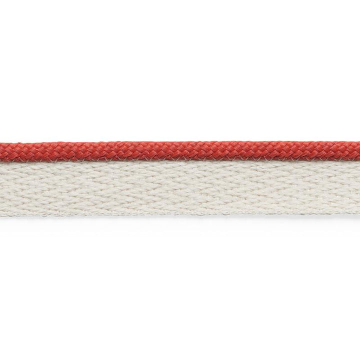 Coleman Lip Cord Red 74928 by Schumacher Designer Trim Perfect Basics: Outdoor Trims - Swanky Fabrics -