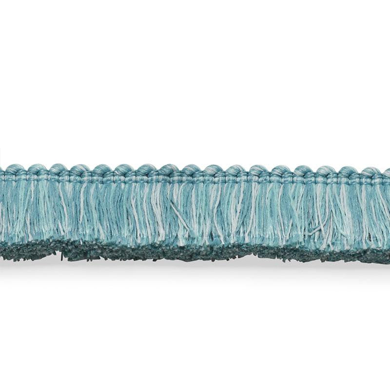 Meyer Brush Fringe Ocean 74944 by Schumacher Designer Trim Perfect Basics: Trims - Swanky Fabrics -