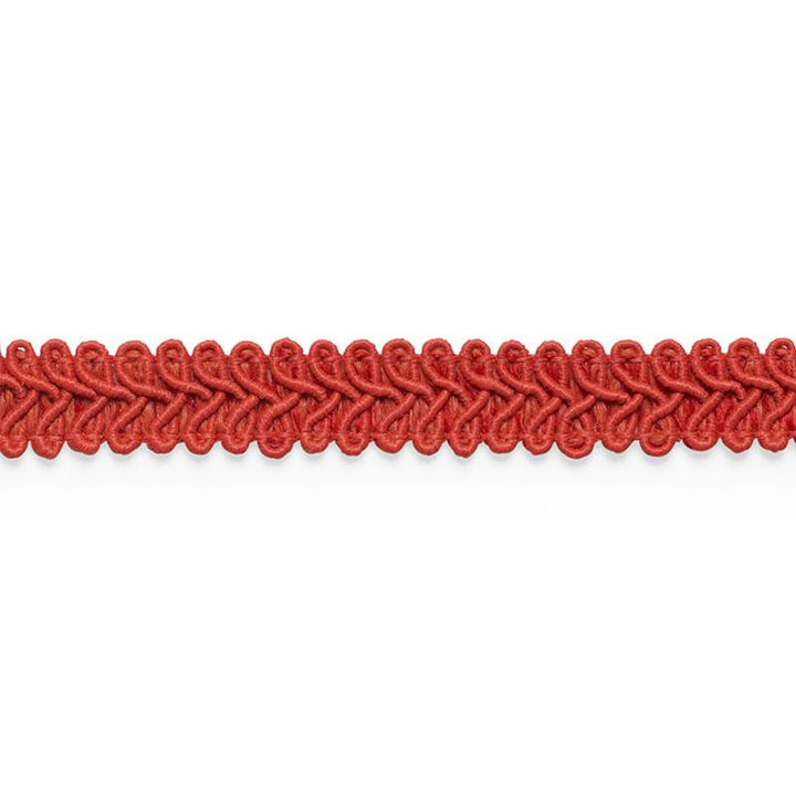 Astor Braid Indoor/Outdoor Red 74965 by Schumacher Designer Trim Perfect Basics: Trims - Swanky Fabrics -