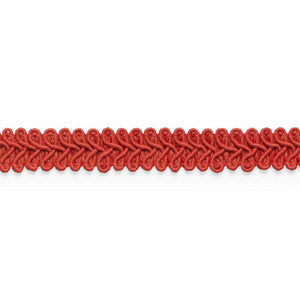 Astor Braid Indoor/Outdoor Red 74965 by Schumacher Designer Trim