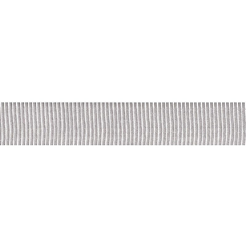 Medium Faille Tape Silver 75011 by Schumacher Designer Trim Couture Trims - Swanky Fabrics -