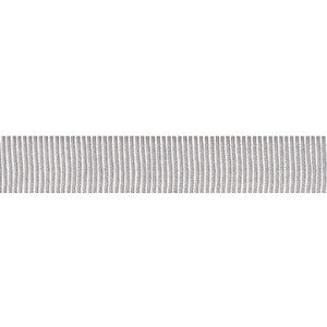 Medium Faille Tape Silver 75011 by Schumacher Designer Trim