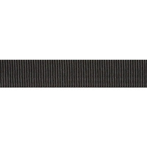 Medium Faille Tape Black 75019 by Schumacher Designer Trim
