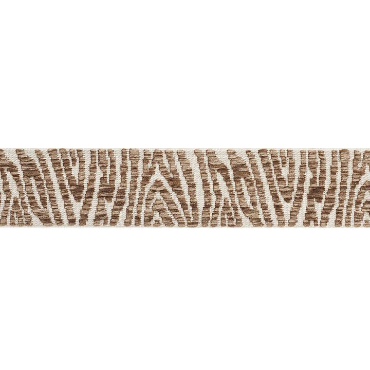 Guinen Tape Taupe 75210 by Schumacher Designer Trim - Swanky Fabrics -