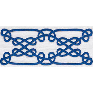 Ormond Tape Blue 75350 by Schumacher Designer Trim