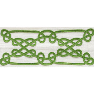 Ormond Tape Green 75351 by Schumacher Designer Trim