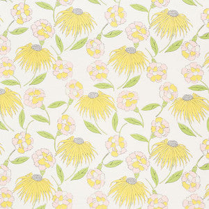 Bouquet Toss Pink Lemonade 177851 by Schumacher Designer Fabric