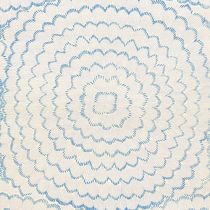 Feather Bloom Sisal Wisteria 5006078 by Schumacher Designer Wallpaper Celerie Kemble 34.0" - Swanky Fabrics -