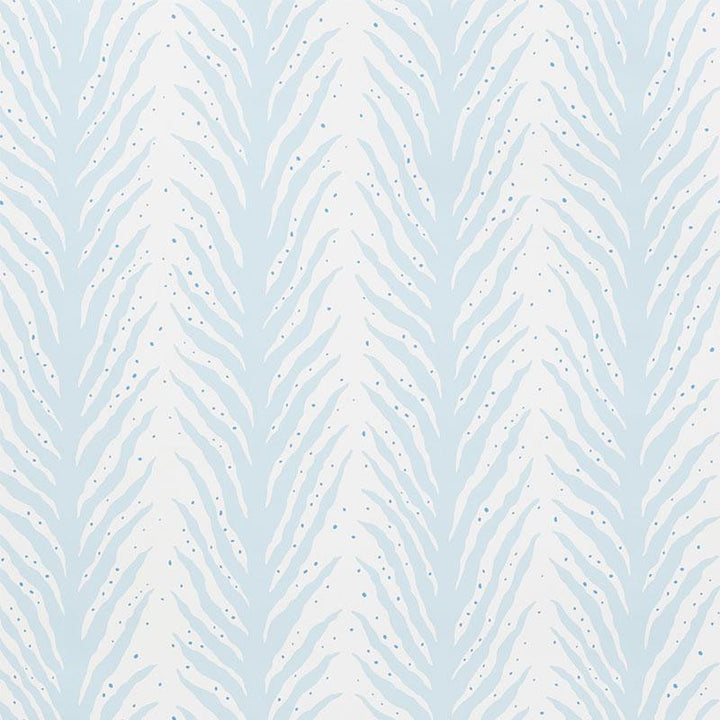 Creeping Fern Slumber Blue 5009451 by Schumacher Designer Wallpaper Celerie Kemble 27.0" - Swanky Fabrics -